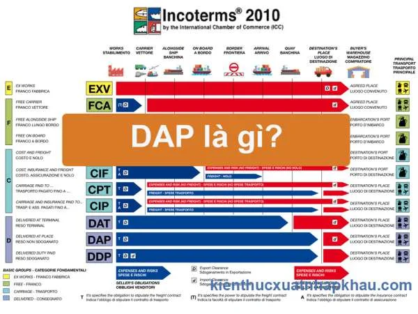 Điều kiện DAP là gì? Trách nhiệm, nghĩa vụ của người mua & người bán khi sử dụng DAP